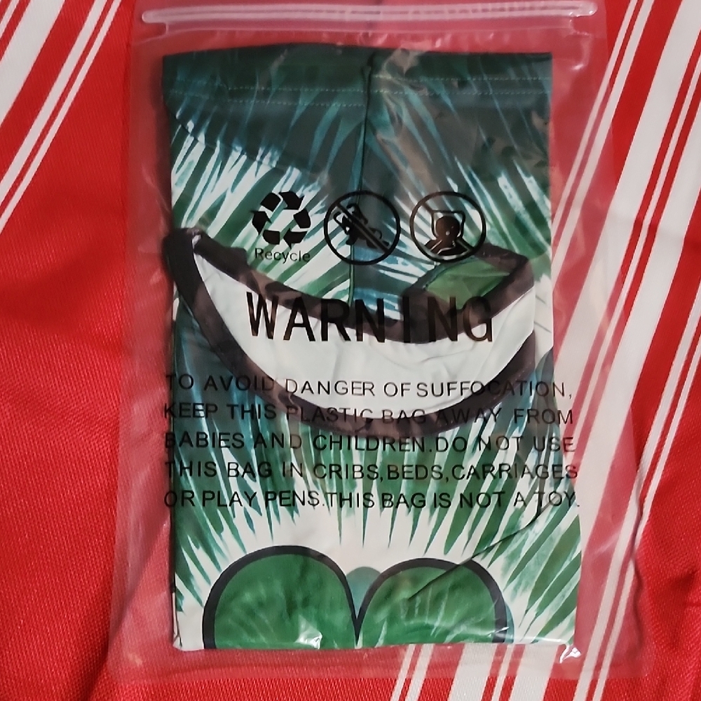 Green Leaf Print Bag